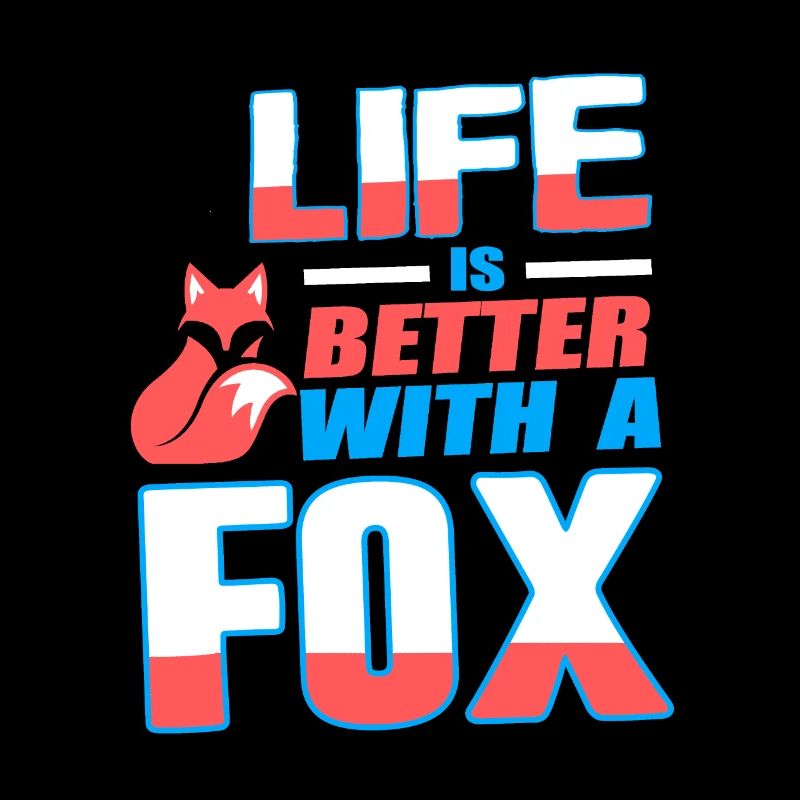 Life Is Better With A Fox Cute Retro Fox Lover