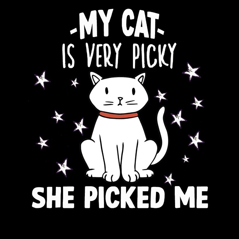 Mignon Propriétaire de chat Motif Chat difficile Chat Dicton