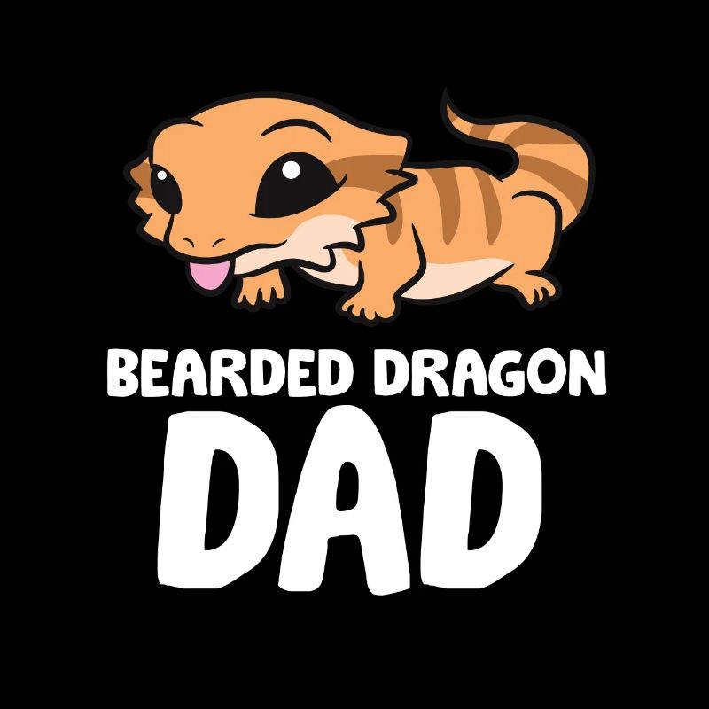 Bearded Dragon Dad Lizard Reptile Father Bearded