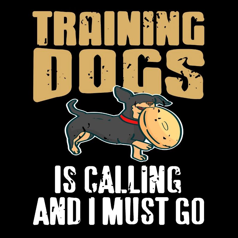 Training Dogs Is Calling & I Must Go Retro Funny