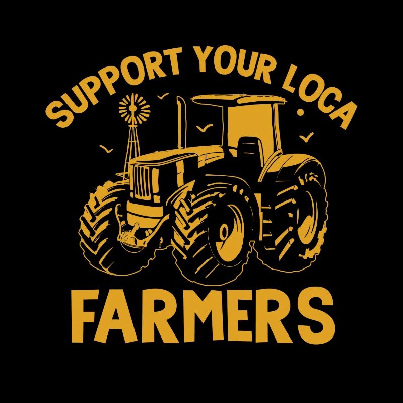 Supporting Local Farmers Farming Tractor
