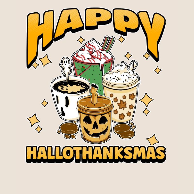 Hallothanksmas Café Halloween Noël