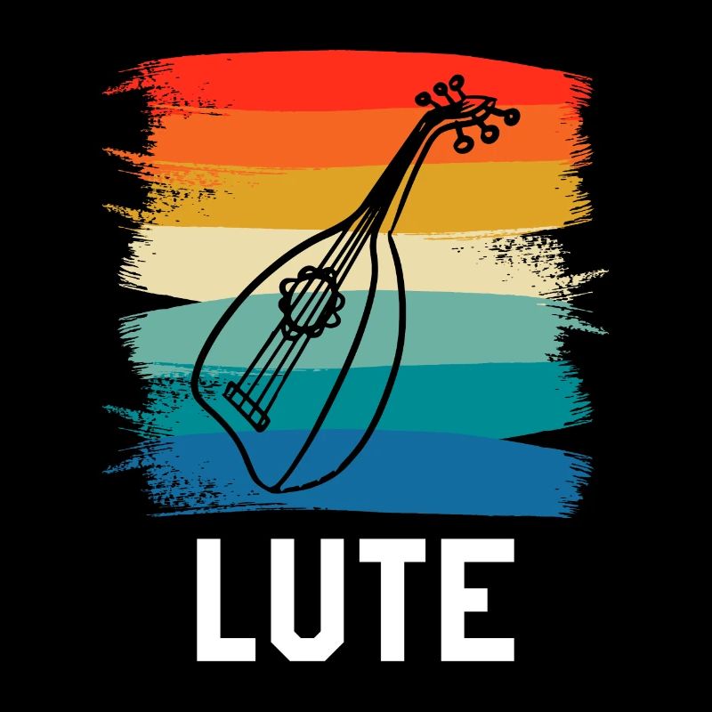 Instrument de luth classique rétro vintage