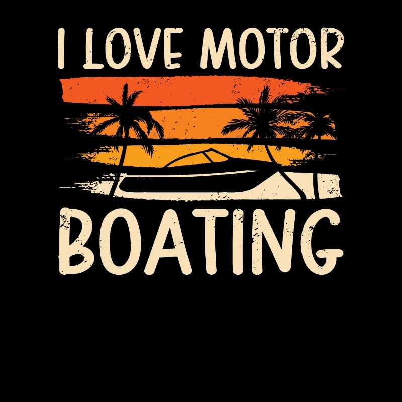 I Love Motor Bootfahren Lustig Bootfahren