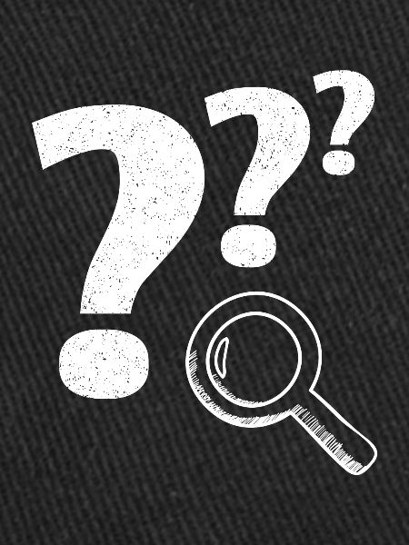 Loupe point d’interrogation