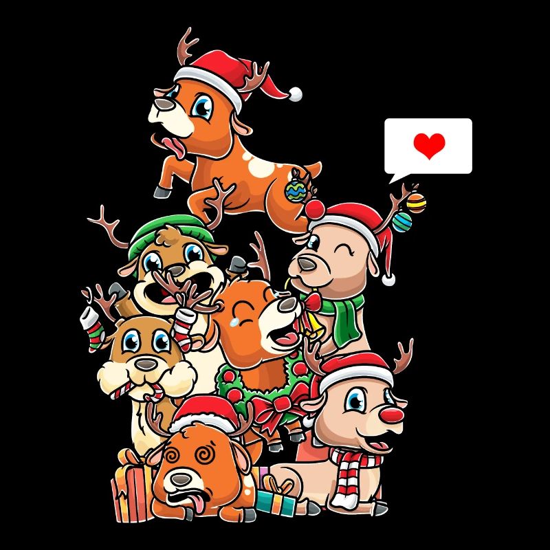 Drôle Roe Deer Cerf Noël Noël