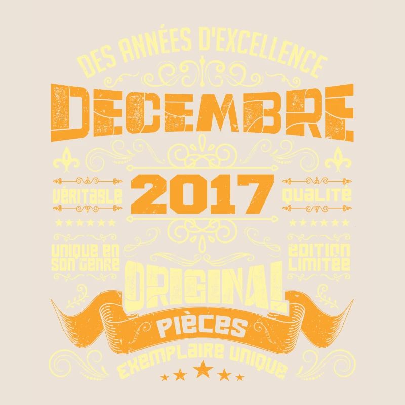 MILLÉSIME DÉCEMBRE 2017 ORIGINAL PIÈCES