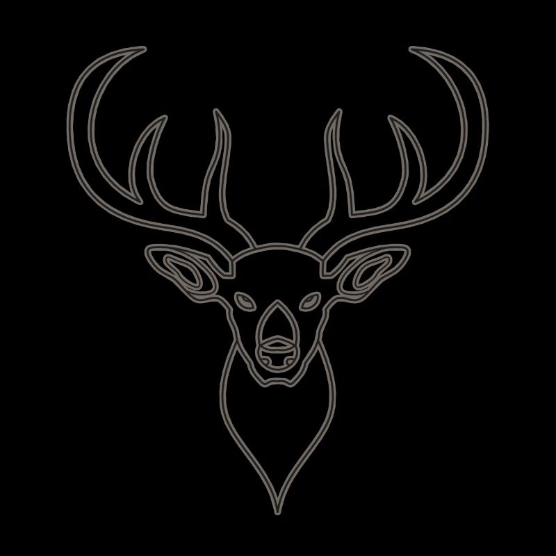 Rothirsch Geweih mit Hirschgeweih