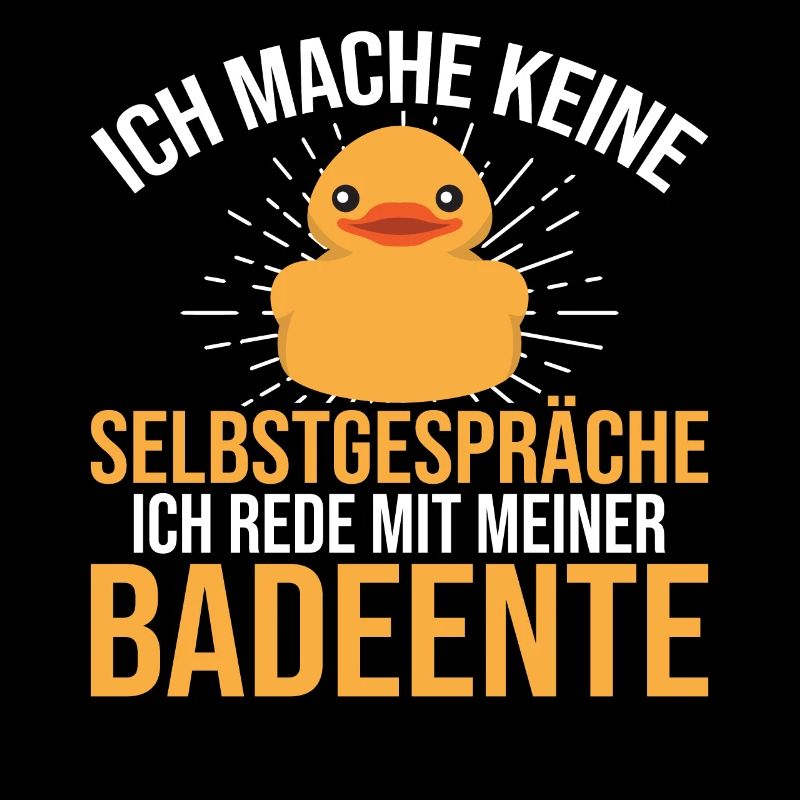 Ich rede mit meiner Badeente Gummiente