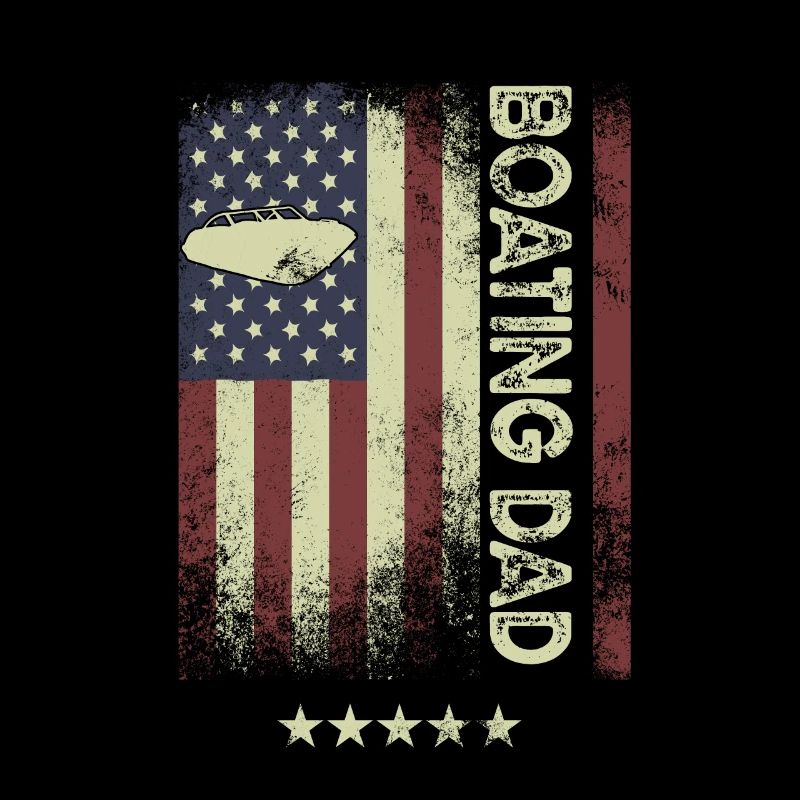 Drapeau des États-Unis - Boating-Dad