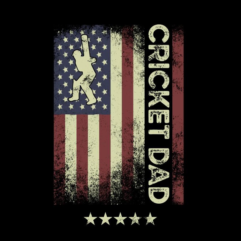 American Flag - Cricket Dad