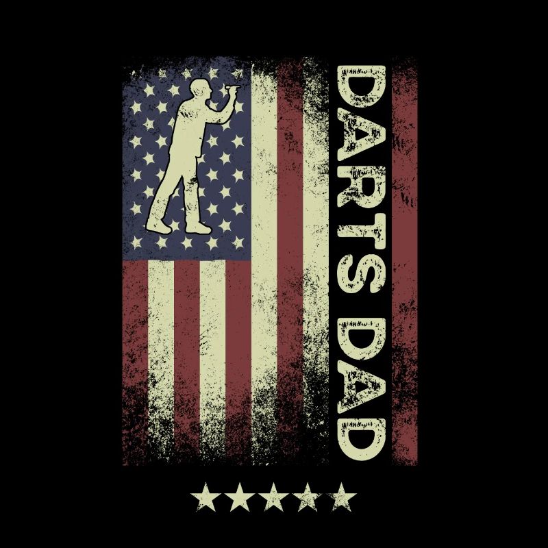Drapeau américain des États-Unis - Darts Dad