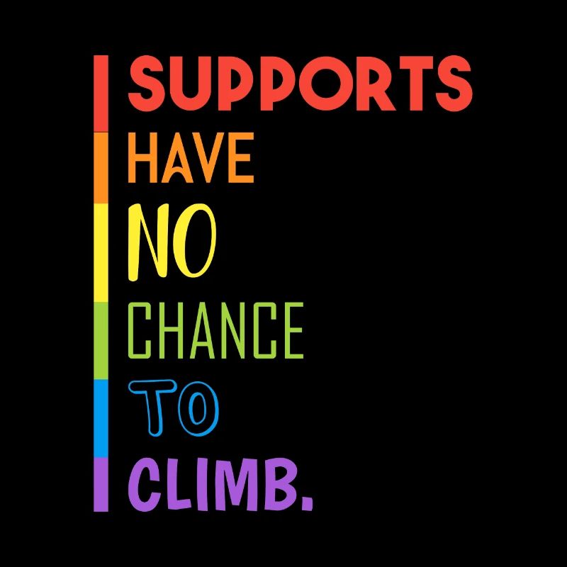 Supports cannot climb