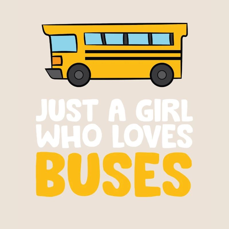 Nur ein Mädchen, das Busse liebt