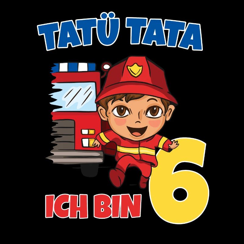 Geburtstagsshirt 6 Jahre Feuerwehr Geschenke
