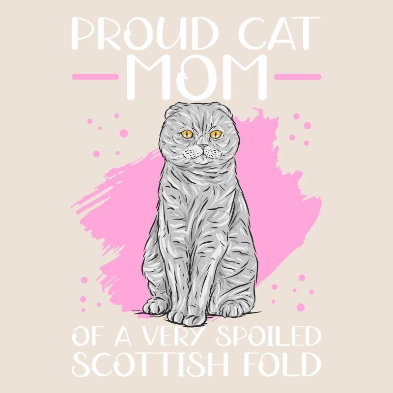 Scottish Fold-eared Cat Mom Cat Mama Gift