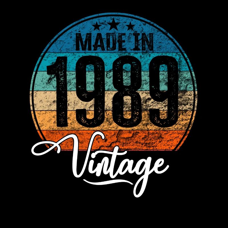 Vintage Made in 1989 Geburtsjahr 1989 Geburtstag