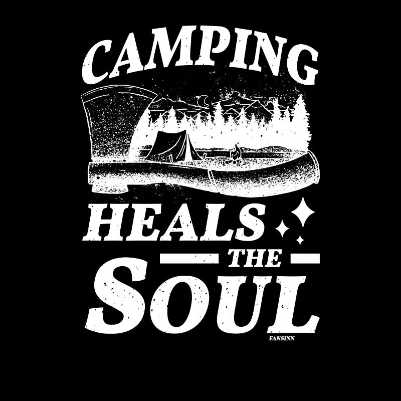 Camping Spruch Zelten Wald Urlaub Abenteuer
