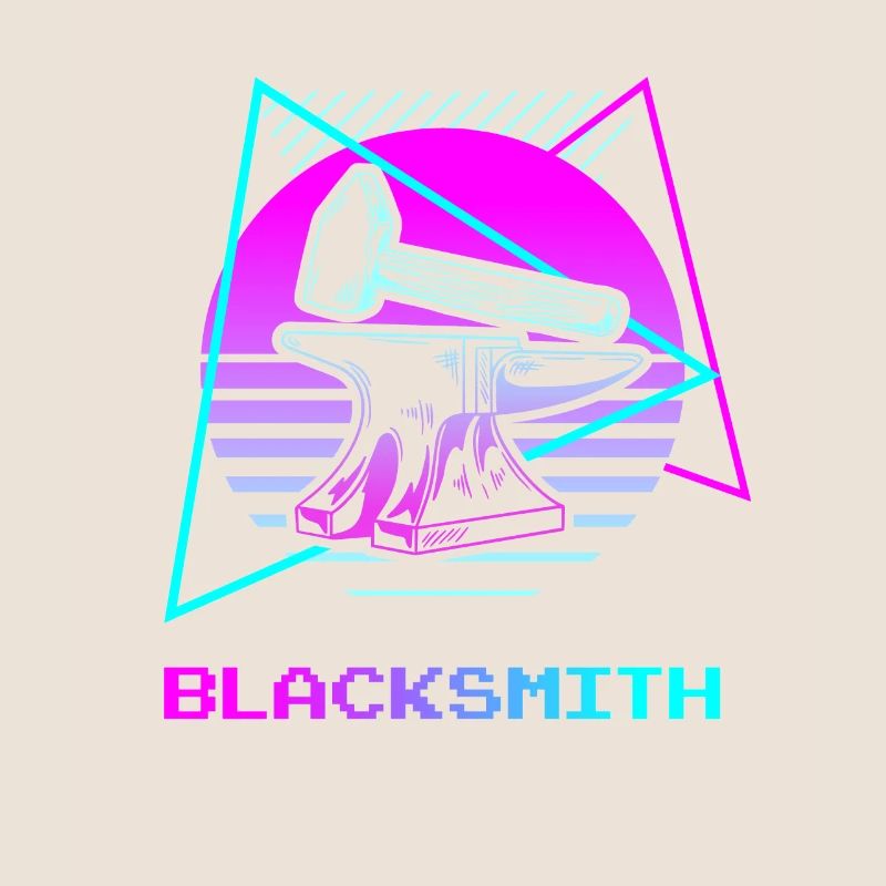 Retro Vintage Classic Blacksmith Blacksmithing