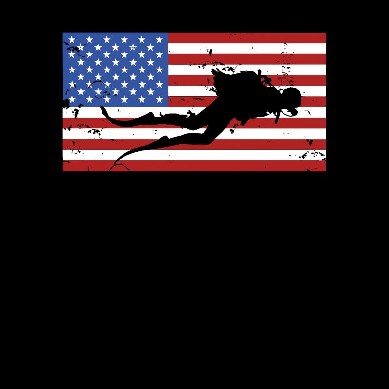 Plongée drapeau américain