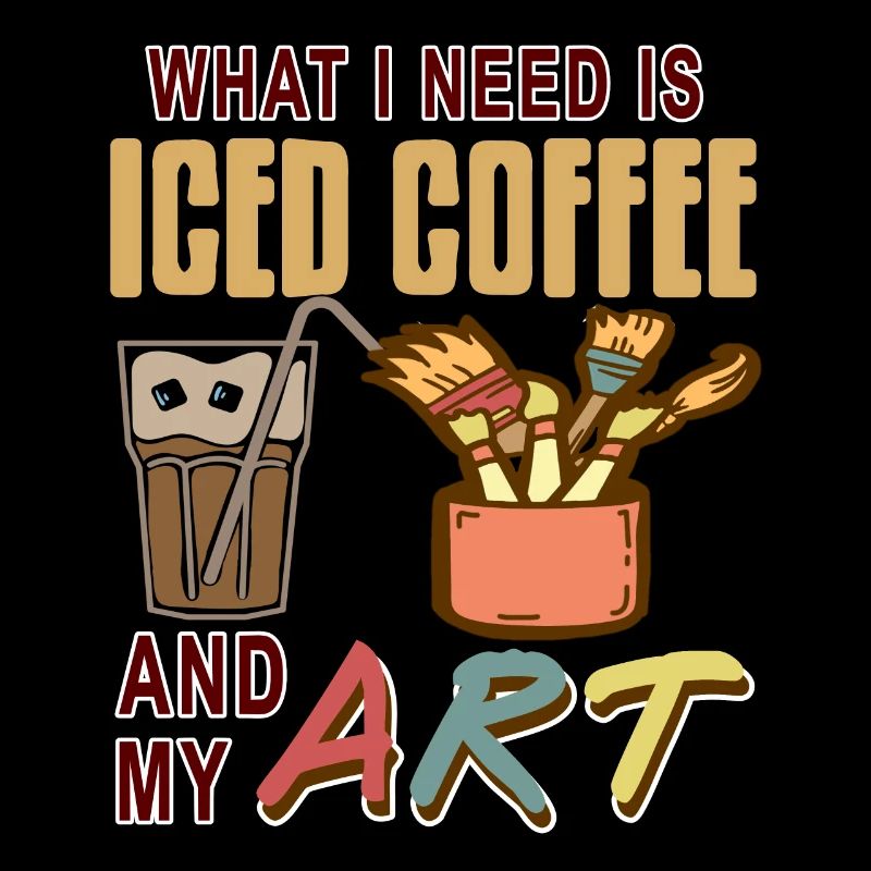 Ce dont j’ai besoin, c’est de café glacé et de mon art