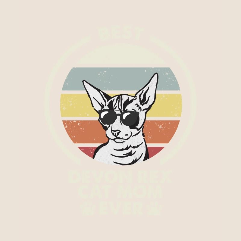Maman chat - Devon Rex Chat