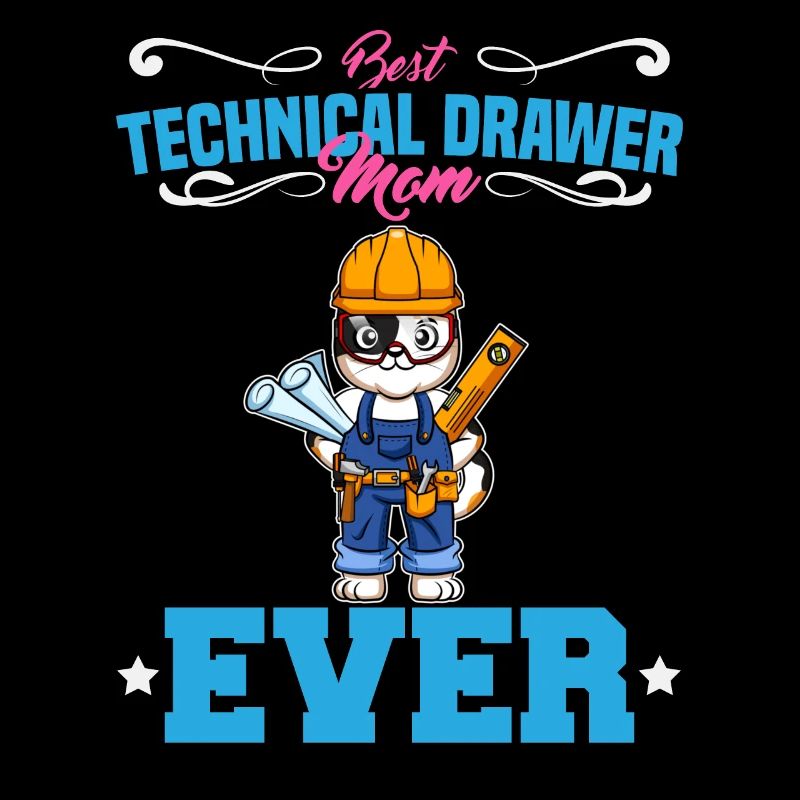 Best Technical Drawer Mom Ever Funny Archtect Gift