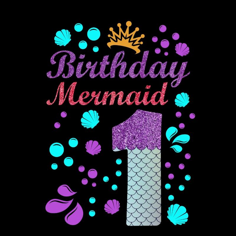 Birthday Mermaid 1 Shell Summer Vibe 1