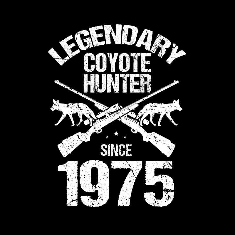 Conception de chasseur de coyote pour la chasse au coyote