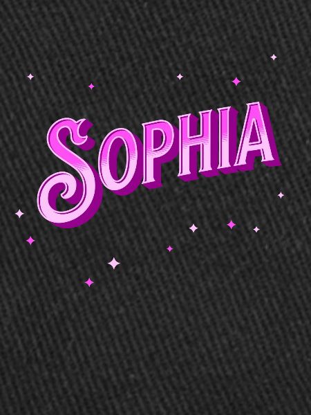 Sophia's name personalized