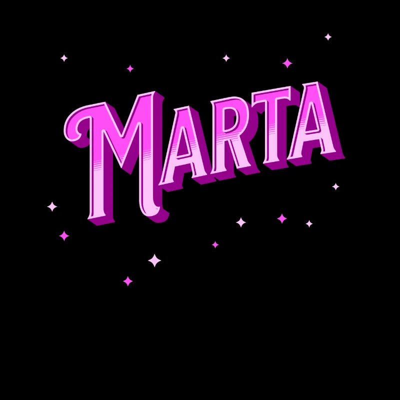 Marta's name personalized