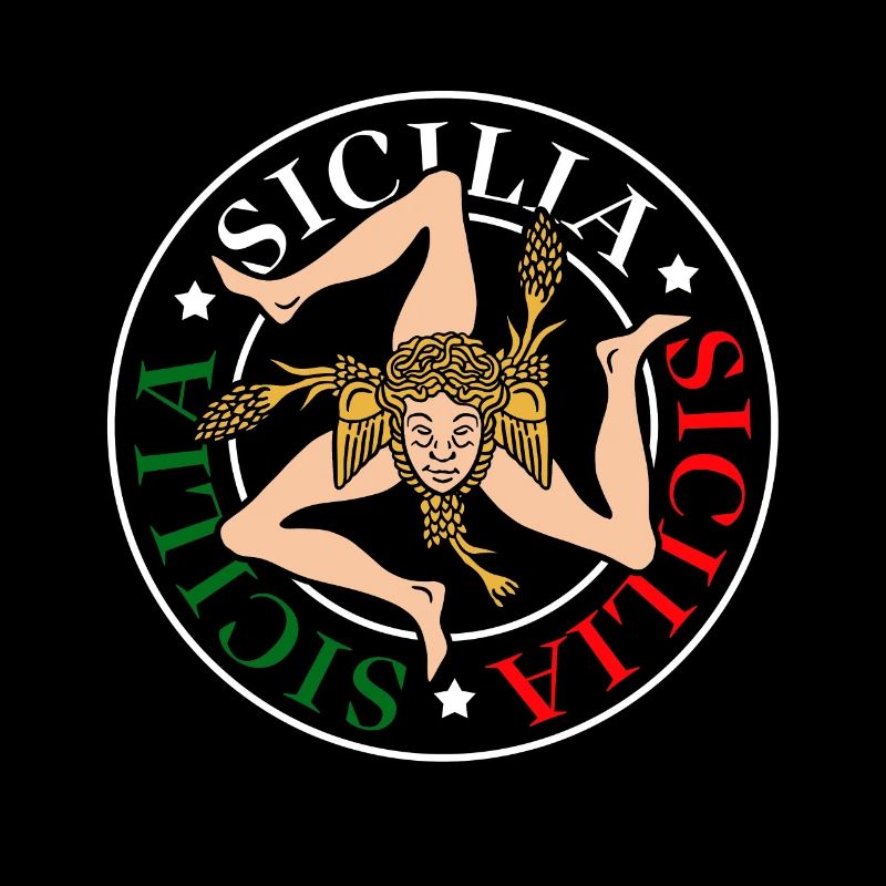 Sicile drapeau Sicile Palerme Italie