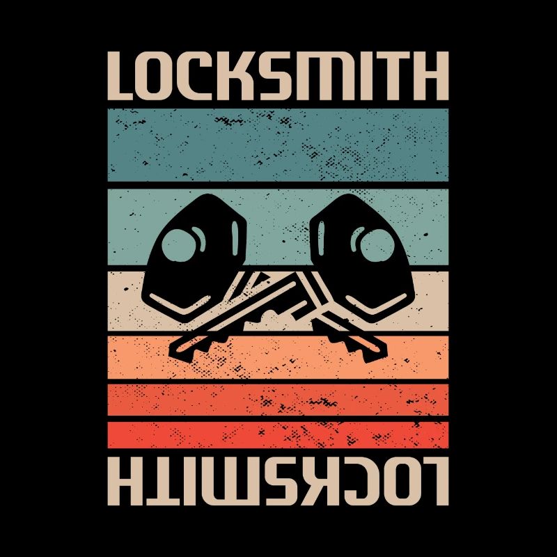 Retro Vintage Classic Locksmith Locksmithing