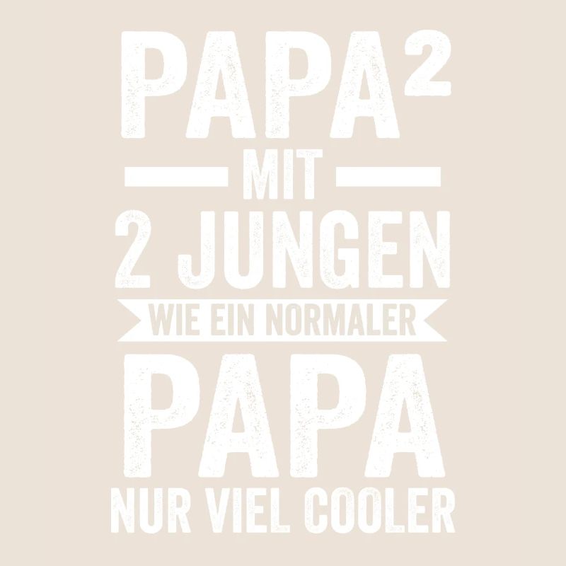 Papa 2 Söhne Vater Geschenk