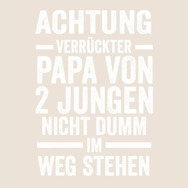 Papa 2 Söhne Vater Geschenk