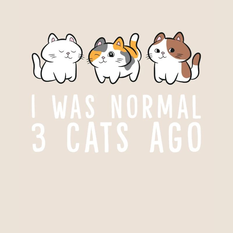 J’étais normale devant 3 chats Drôle de chat maman