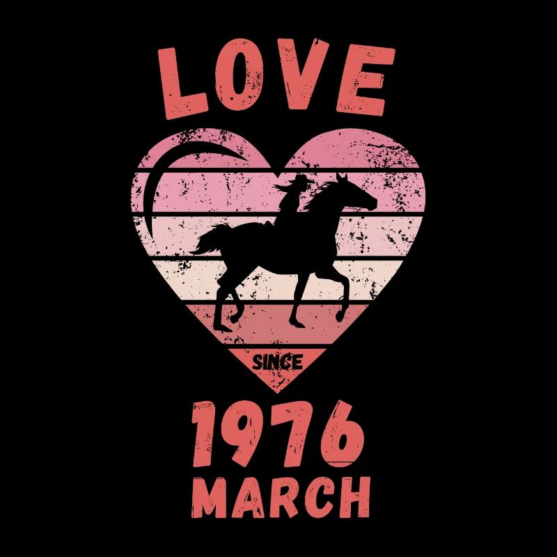 Amour équitation anniversaire Mars 1976