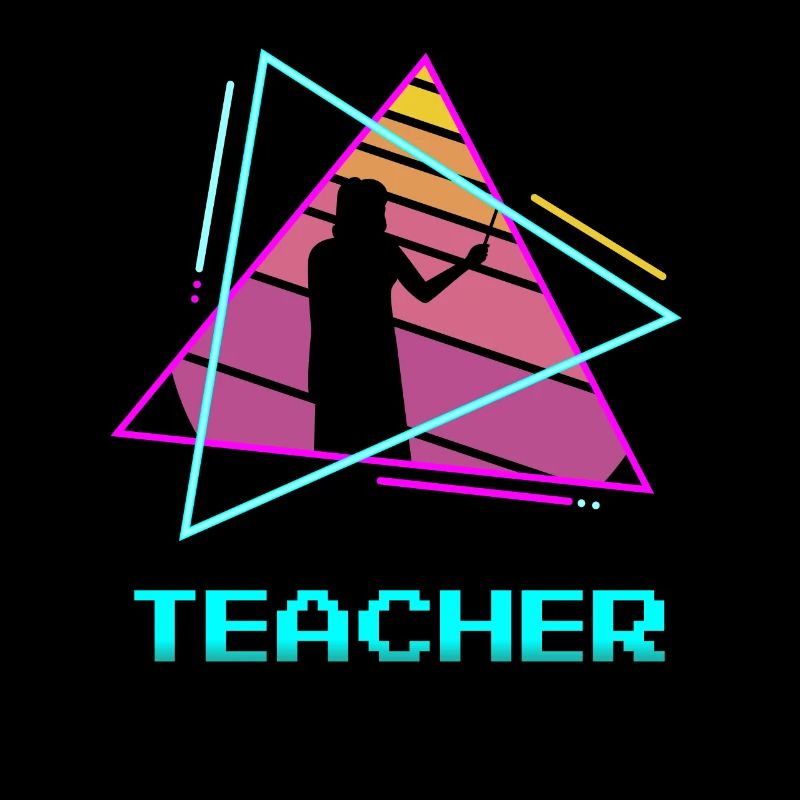 Professeur Rétro Enseignant Enseignement