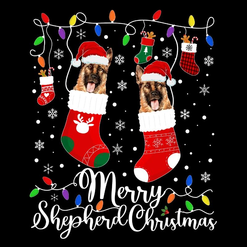German Shepherd Christmas German Shepherd Xmas