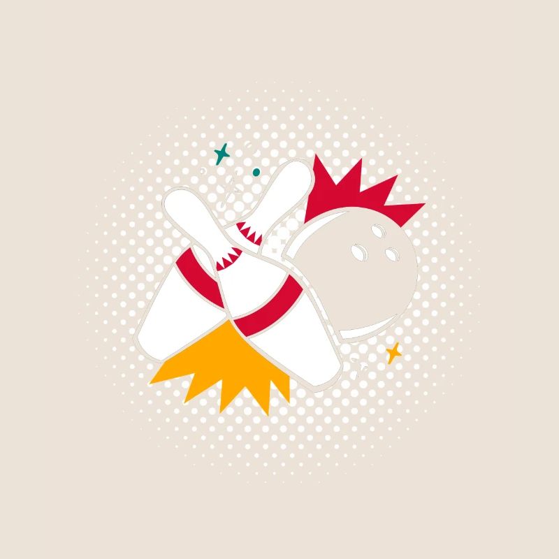 Boule de bowling avec épingle