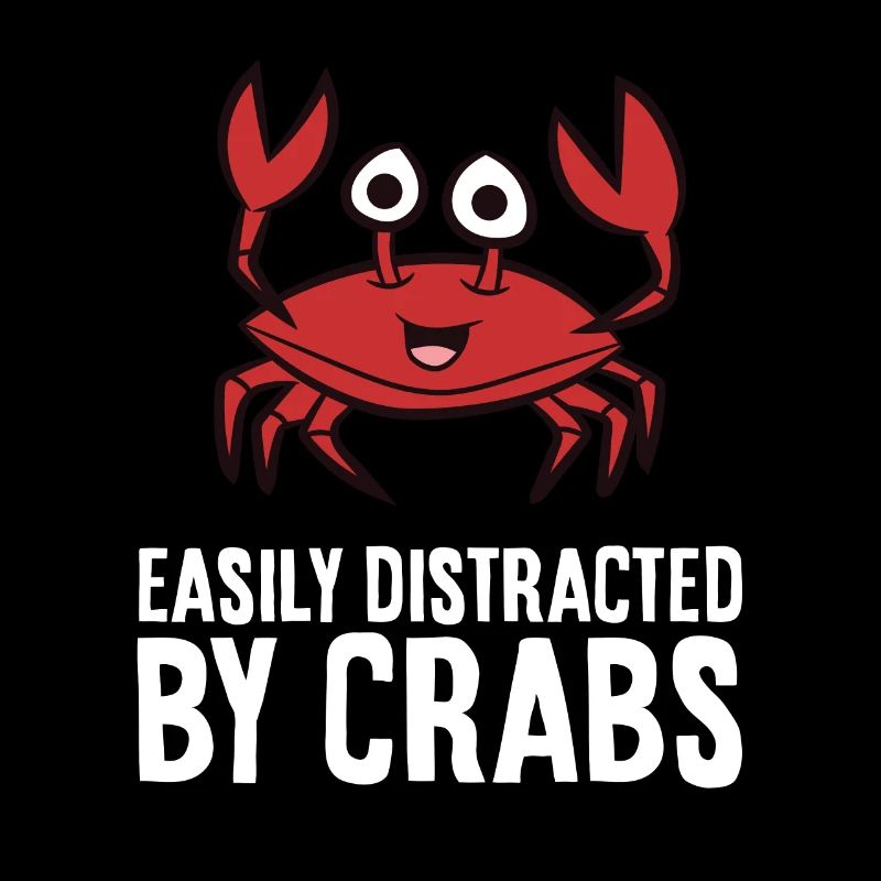 Le crabe est facilement distrait par les crabes