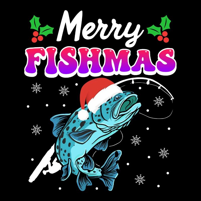 Joyeux pêcheur Angler Ange de Noël