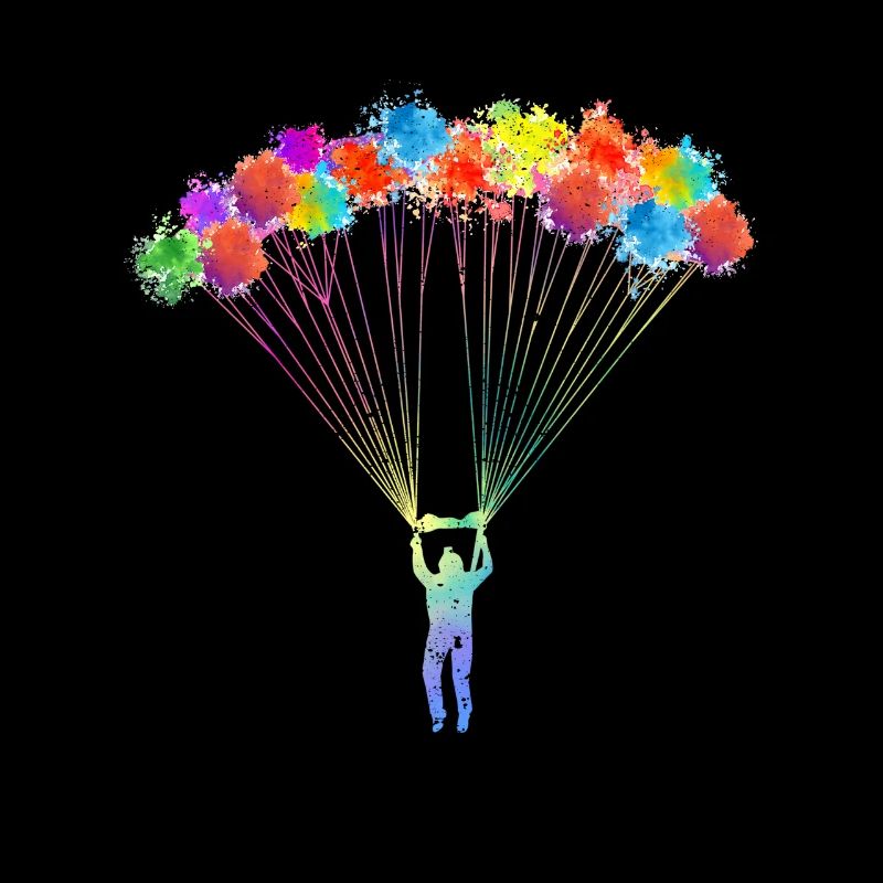 Parachutisme Couleur Splash Jumping