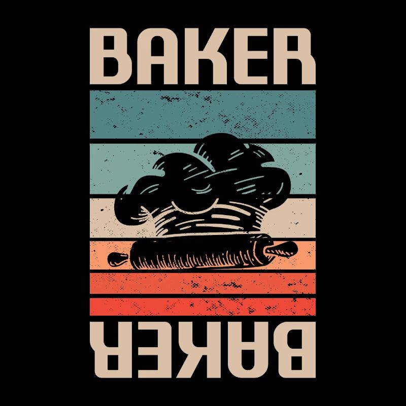 Retro Vintage Classic Baker Baking