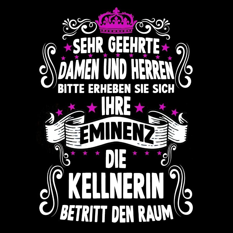 Kellnerin T witziges Spruch Motiv Kellnerin