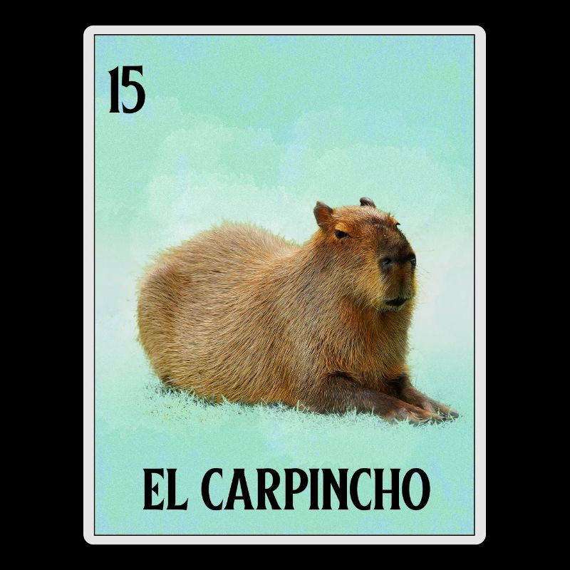 El Carpincho Mexican Capybara Cards Funny Rodent