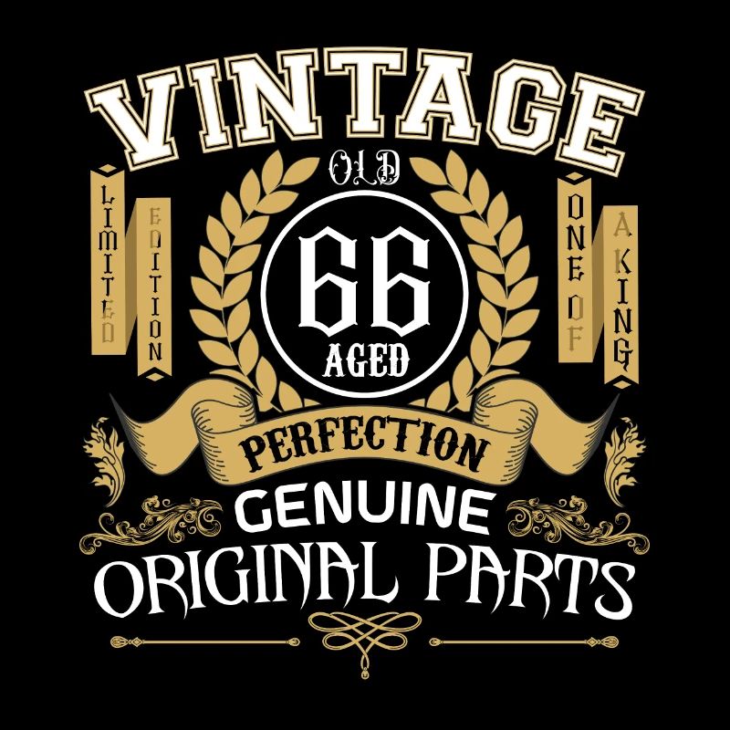 Vintage 66 ans - cadeau d’anniversaire 66 ans