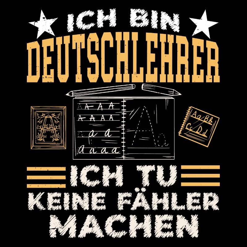 Ich Bin Deutschlehrer Schule Grammatik Grammatiker
