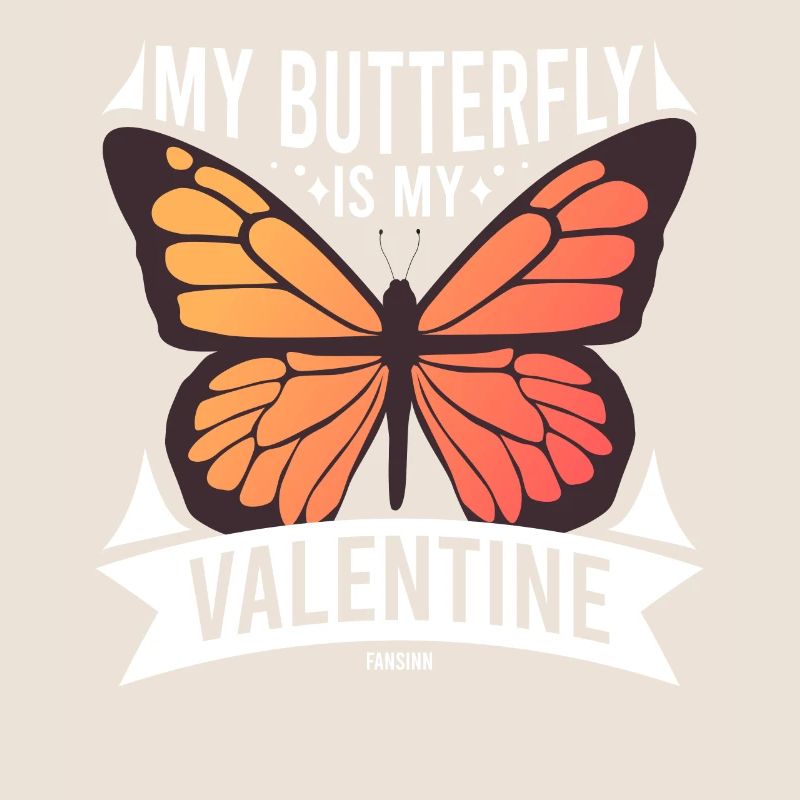 Mon papillon est mon Valentin