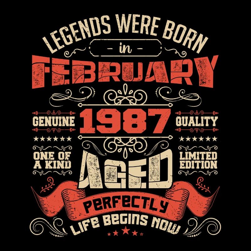 Legends were born in February 1987 | gift